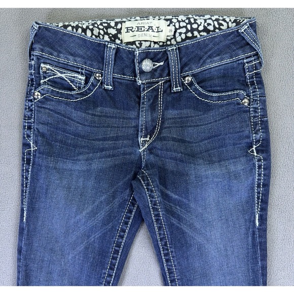 Ariat Denim - Ariat Jeans Womens 25 Blue Bootcut REAL Rosy Whipstitch Cowgirl Western Rodeo